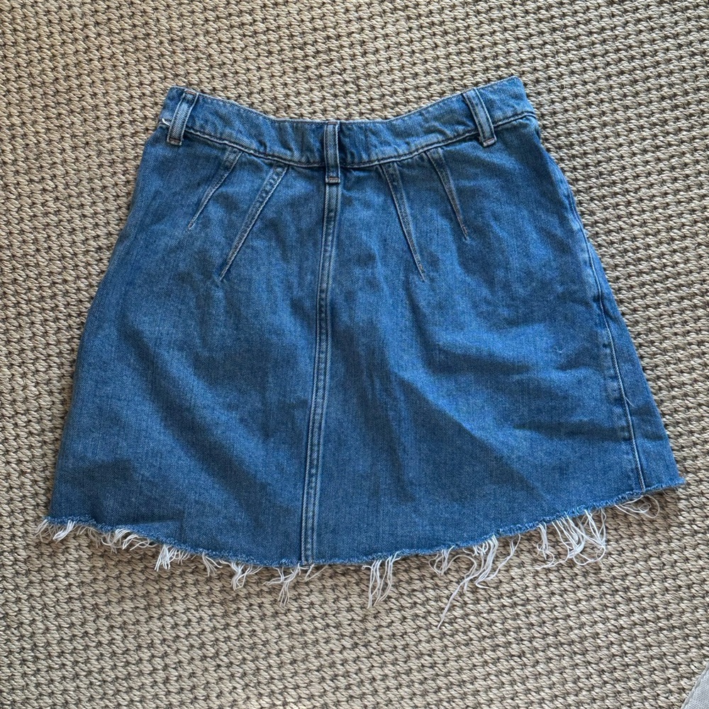 We The Free Blue Denim Mini Skirt - Picture 2 of 2